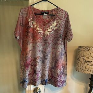 #A132 Appropriate Behavior Short Sleeve Top